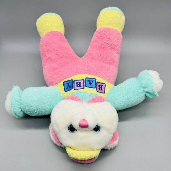 TB Trading BABY My First Teddy Bear Pastel Rattle Plush 12 inch Terry Cloth VTG - Picture 4 of 9